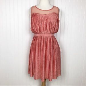 SALE $10 LC Lauren Conrad Pink Dot Dress L